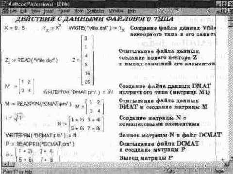 Демонстрирует типовые операции с данными файлового типа.